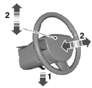 1. Unlock the steering column.