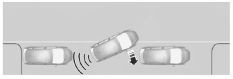 When automatic steering is finished, the touch screen displays a message