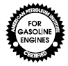 Only use oils certified for gasoline engines by the