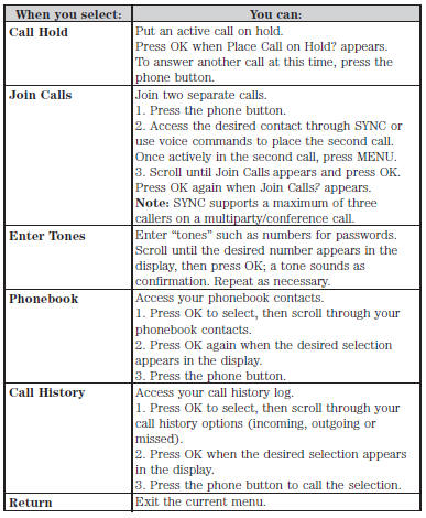 Accessing Features through the Phone Menu