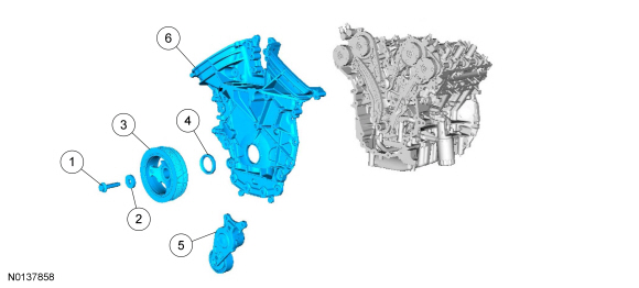 Ford Taurus. Engine