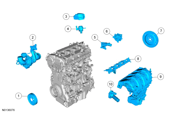 Ford Taurus. Engine