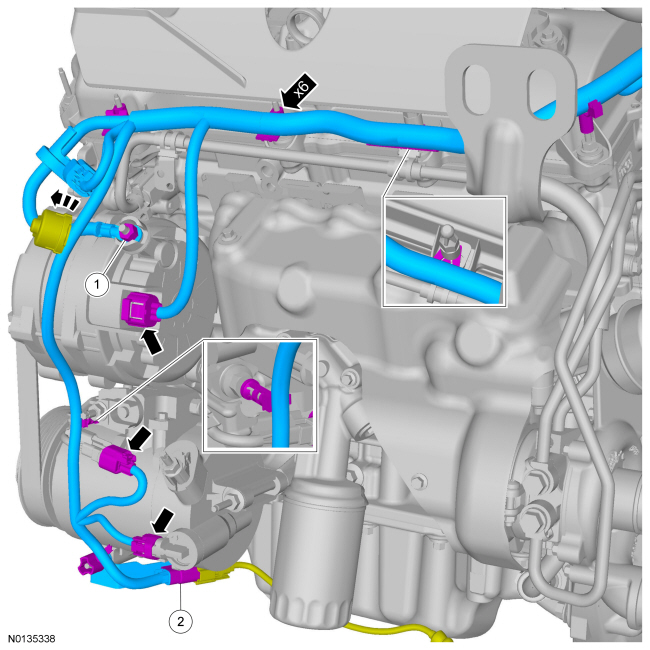 Ford Taurus. Battery and Charging System