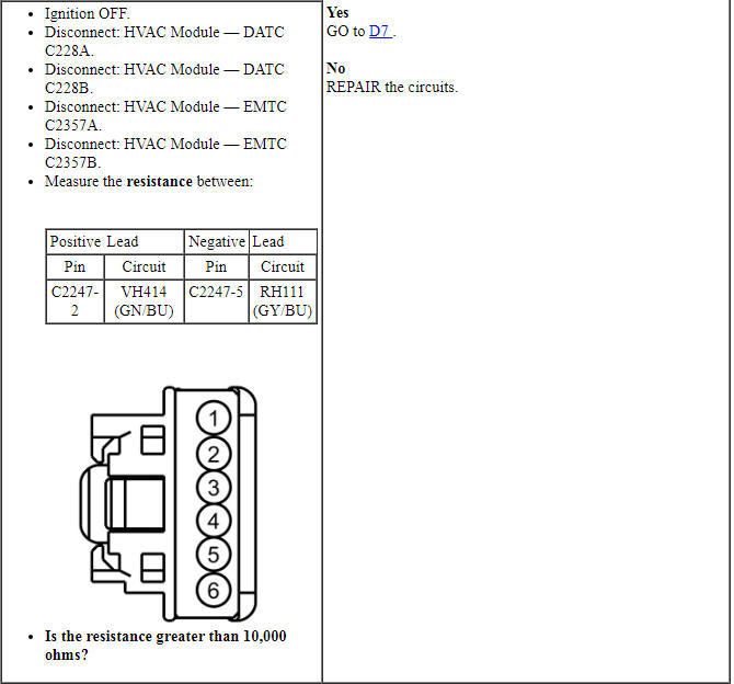 Ford Taurus. Climate Control System