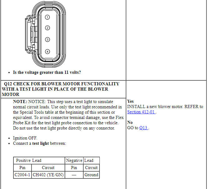 Ford Taurus. Climate Control System