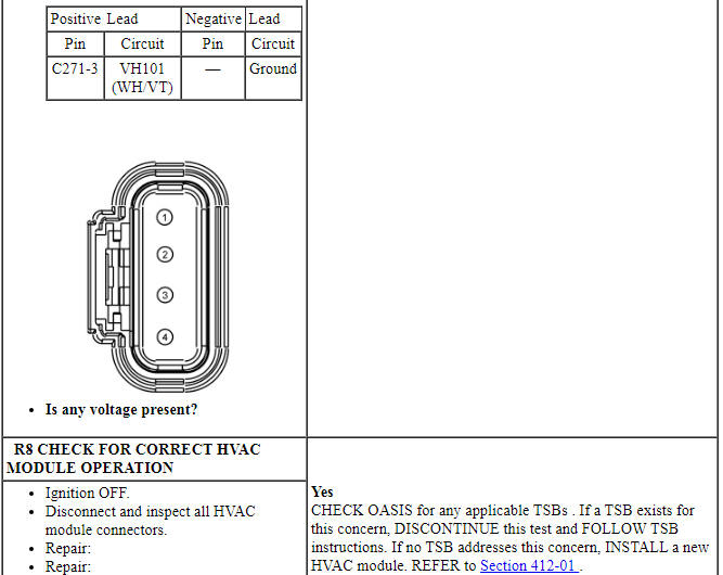 Ford Taurus. Climate Control System