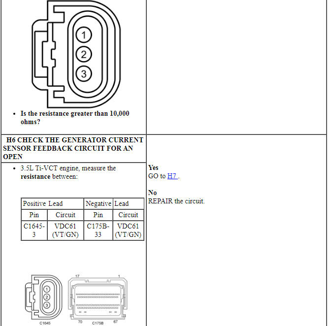 Ford Taurus. Battery and Charging System