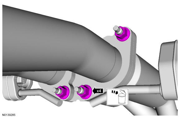 Ford Taurus. Exhaust System