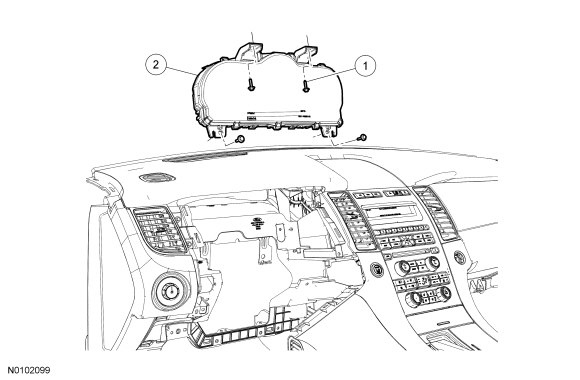 Ford Taurus. Instrumentation and Warning Systems