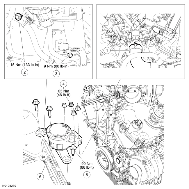 Ford Taurus. Engine