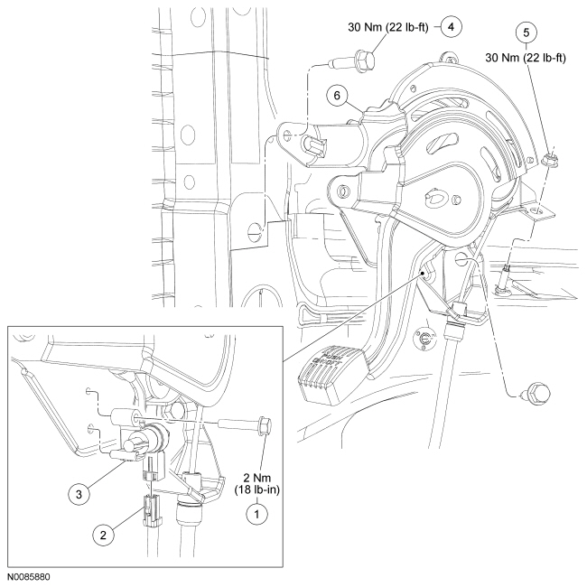 Ford Taurus. Brake System