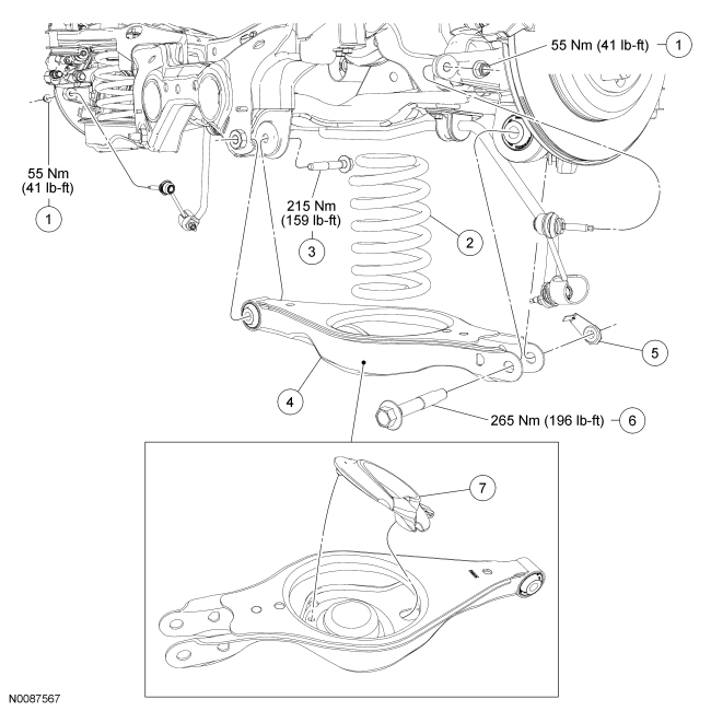 Ford Taurus. Suspension