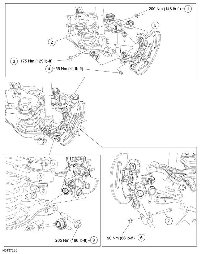 Ford Taurus. Suspension