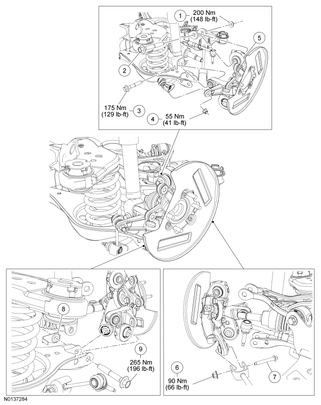 Ford Taurus. Suspension