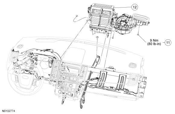 Ford Taurus. Climate Control System