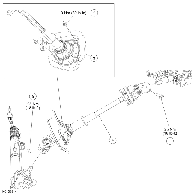 Ford Taurus. Steering System